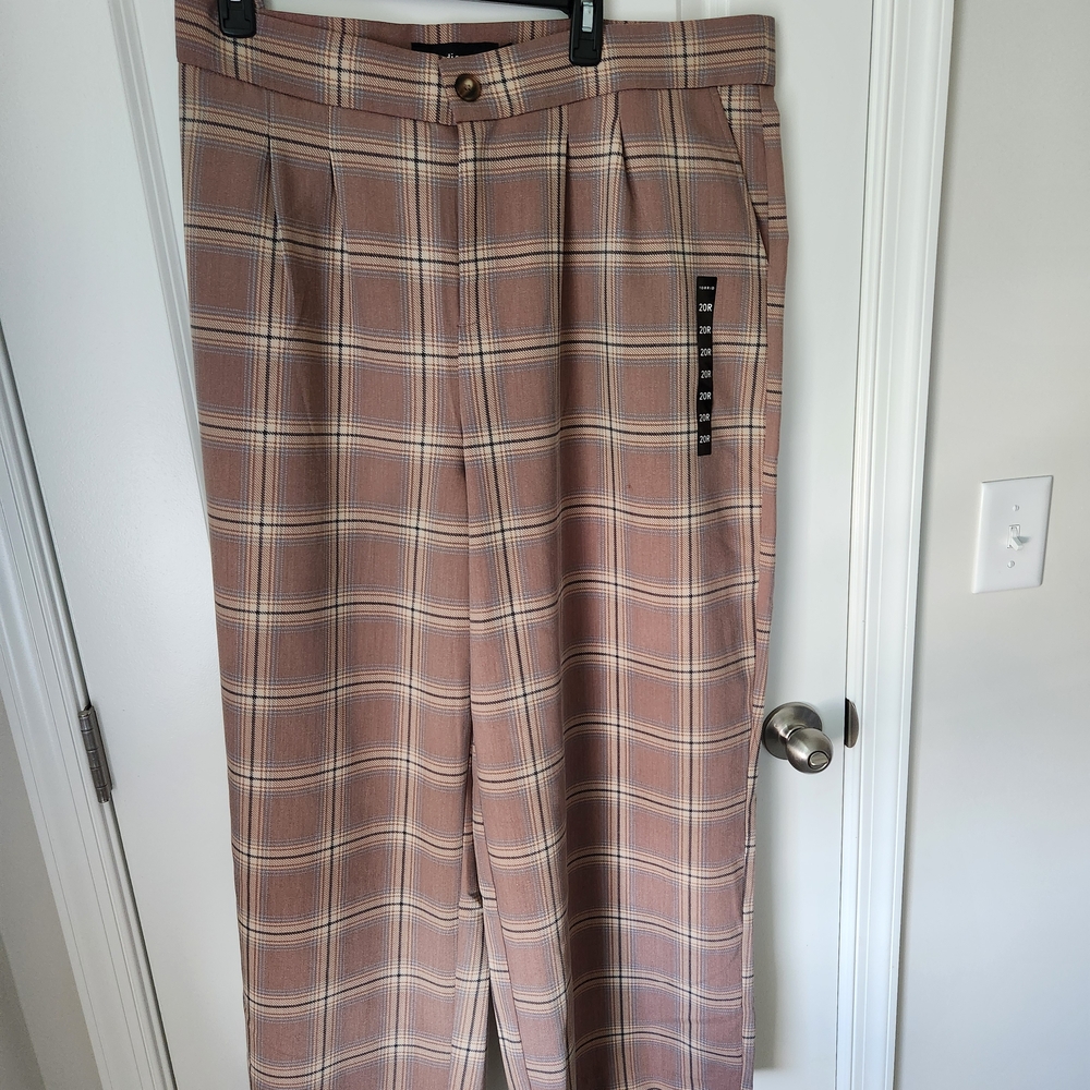 Torrid Women's Checkered Brown Dress Pants